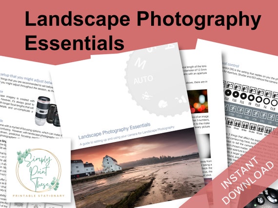 Landscape Photography Guide: Camera Skills, Composition (PDF Download)