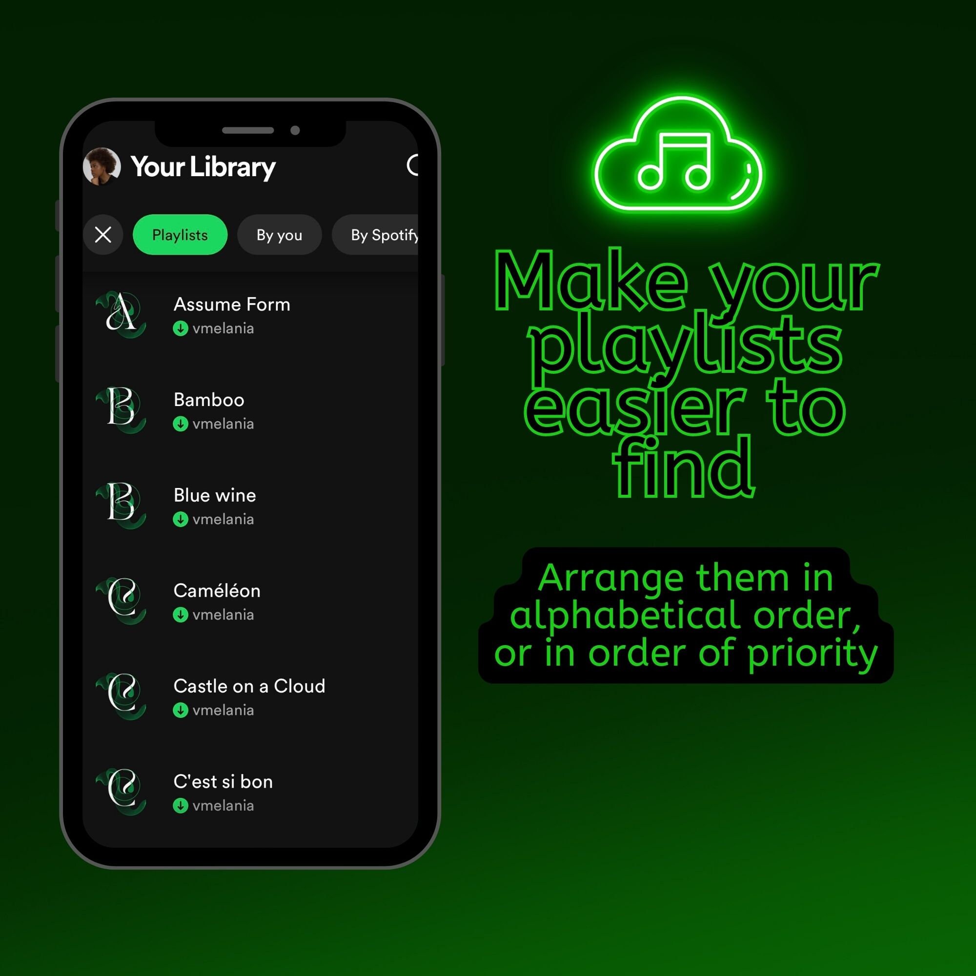 Neon Spotify Album Covers - Organise Your Playlists With Clean and Modern Icons - Etsy