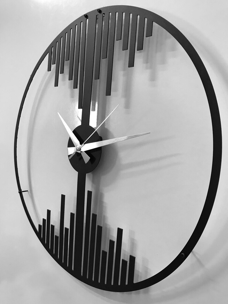 Led Lighted Wall Clock Minimalist Wall Clock Oversize Wall Etsy