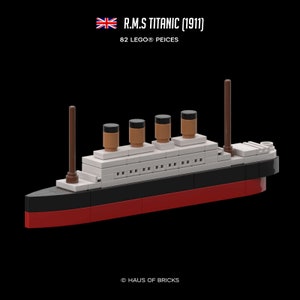 Miniaturowy RMS Titanic (1911) – niestandardowy zestaw Lego