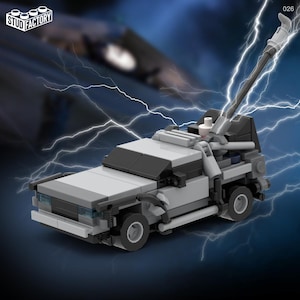 Mini Time Travel DeLorean Car – Custom Lego Kit