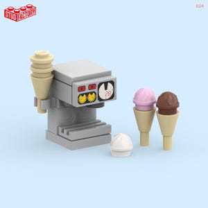 Ice Cream Machine (Mini-Figure Scale) – Custom Lego Kit