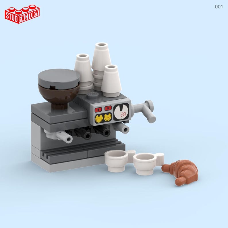 Modern Barista Coffee Machine – Custom Lego Kit image 1