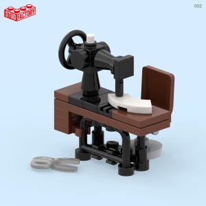 Traditional Sewing Machine (Mini-Figure Scale) – Custom Lego Kit