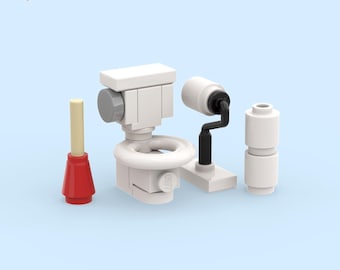 Toilet (Mini-Figure Scale) – Custom Lego Kit