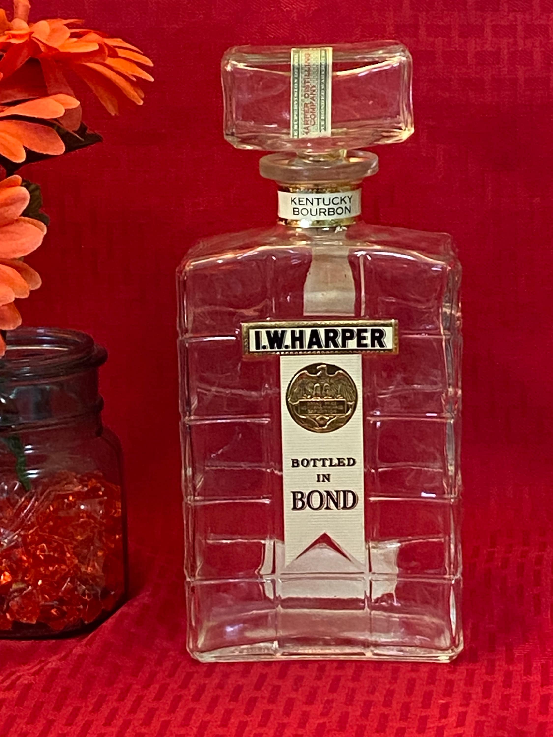 Vintage I.W. Harper Kentucky Bourbon Decorative Bottle. 1962 - Etsy