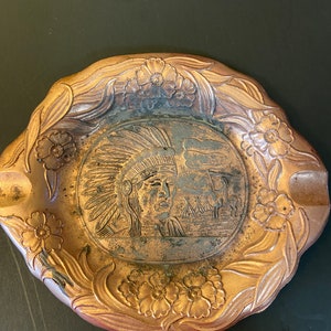 Vintage Indian Head Ashtray - Made in Occupied Japan
