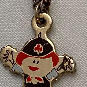 Vintage Girl Scouts 16” Brownie Girl Pendant Necklace. 1980’s. image 7