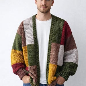 Hand Knit Linen Cardigan - Etsy