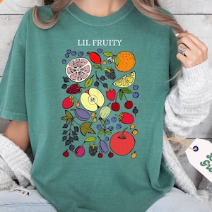 Lil Fruity Comfort Colors® Shirt, LGBTQ Fruits Shirt, Subtle Lesbian Shirt, Lesbian Tee, Funny Lesbian Tee, LGBTQ Pride, Fruity Lesbian Tees