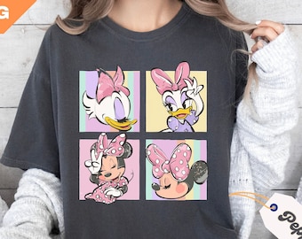 Disney Minnie Daisy Comfort Colors® Shirt, Disney Girls Shirt, Disney Besties Shirt, Disneyworld Shirt, Disney Women Shirt, Disneyland Tee