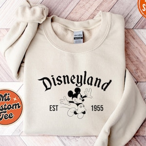 Disneyland Est 1955 Sweatshirt, Retro Vintage Disney Sweater, Disney Family Matching Sweater, Disney Gift, Disneyworld Hoodie, Disney Sweat