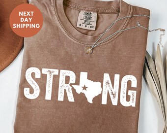 Texas Strong Flood Comfort Colors® Shirt, Hill Country Strong Tshirt, Texas Floods Victim T-Shirt, Beten für Texas T-Shirt, Camp Mystic Flood T-Shirt