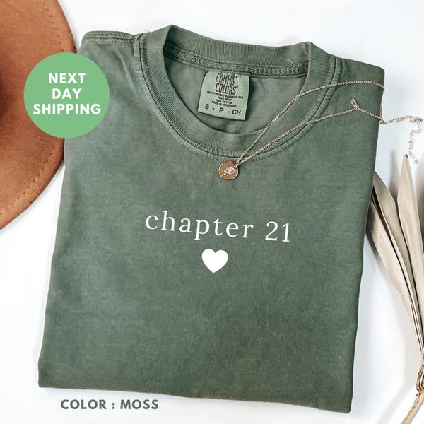 Comfort Colors® Chapter Birthday Shirt, Custom Year T-Shirt, 21st Birthday Gift, Personalized Birthday Gift Shirt, Birthday Girl Shirt