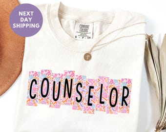 Comfort Colors® Schulratgeber-Shirt, Schulcoaching-Geschenke, Schulgesundheits-T-Shirts, Counselor-Schul-T-Shirt, Schultherapeut-T-Shirts