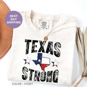 Comfort Colors® Texas Strong Flood Shirt, Hill Country Strong Tshirt, Texas Floods Victim T-Shirt, Pray for Texas Tee Camp Mystic Flood Tee