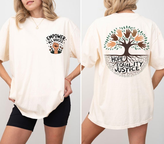 Human Rights Comfort Colors® Shirt, Immigrants Shirt, Justice Shirt, Equal Rights Shirt, Civil Rights Shirt, Social Justice Tee,Activist Tee