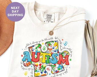 Autism Awareness Comfort Colors® Shirt, Autism Mama Shirt, Autism Mom Shirt, SPED Teachers Gift, Neurodiversity Shirt, Autism Acceptance Tee
