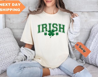 Retro Irish Comfort Colors® Shirt, Slainte Shirt, St. Patricks Day Shirt, Shamrock Shirt, Glücksbringer Shirt, St. Pattys Day Shirt, Geschenk zum irischen Tag