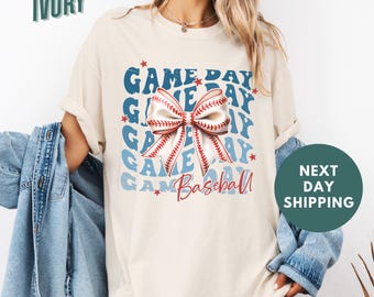 Comfort Colors® Retro Baseball Shirt, Baseball Game Day Shirt, Women Baseball Shirt, Sports Mom Tee, Baseball Lover Shirt, Baseball Season