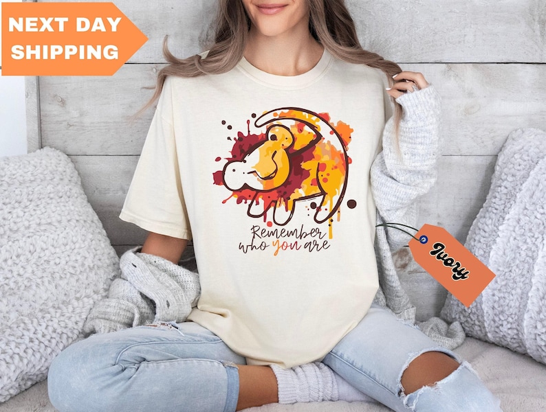 Lion King Disney Comfort Colors® Shirt, Disney Simba Shirt, Remember Who You are Shirt, Disney Lion King Shirt, Animal Kingdom Gift Shirt