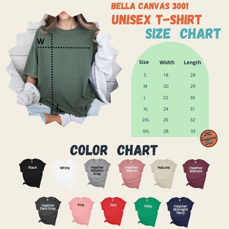 a women's size chart for a t - shirt
