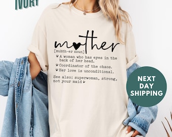 Comfort Colors® Mother Definition Shirt, Mother Noun Shirt, Mother’s Day Shirt, Mom Shirt, Mother's Day Gift, Mom Life Shirt, Mama Shirt