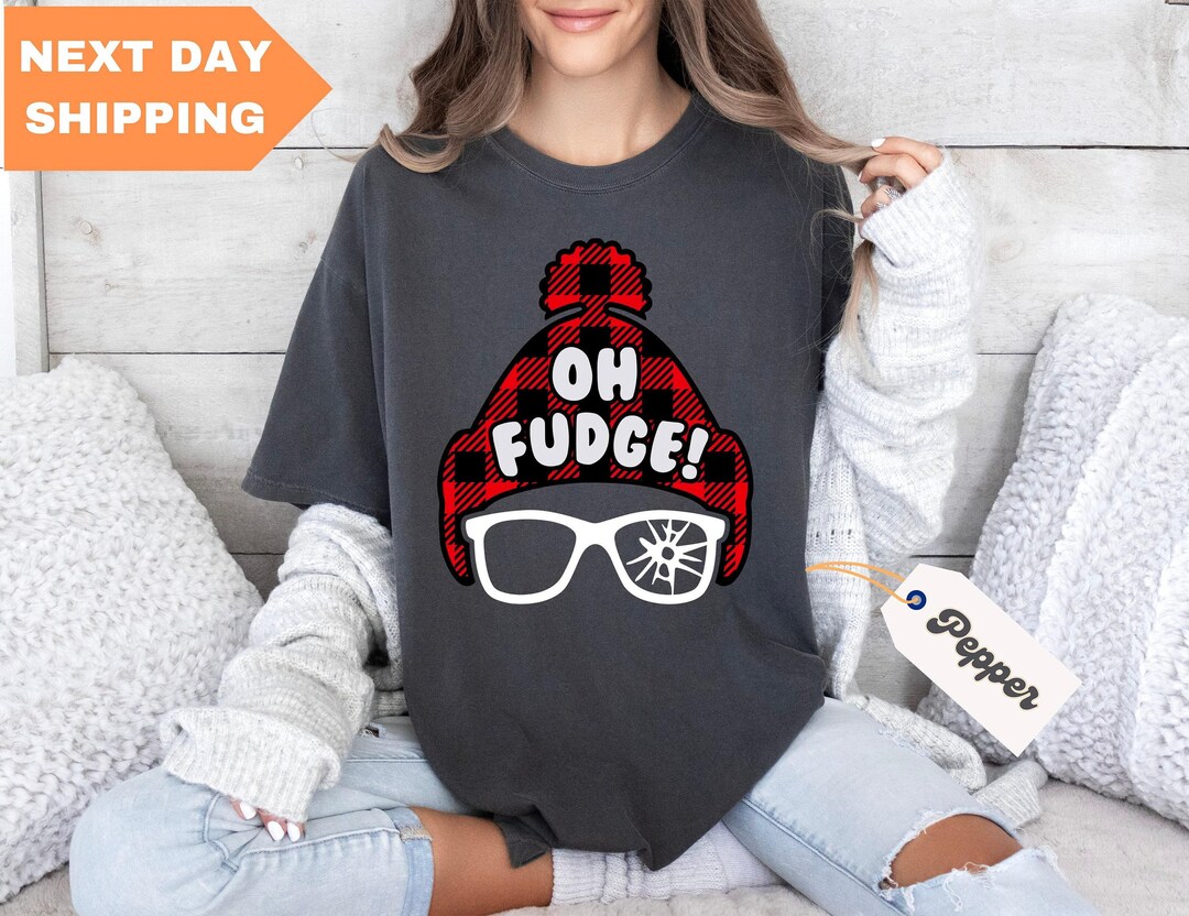 Oh Fudge Shirt, Christmas Comfort Colors® Shirt, Funny Christmas