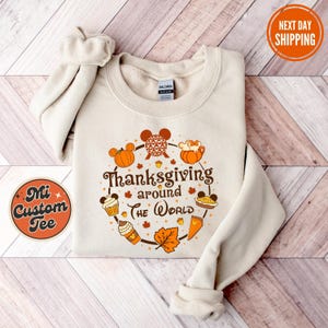 Sudadera de Acción de Gracias de Disney Mickey y sus amigos 2024, suéter para el viaje de Acción de Gracias en otoño, sudadera familiar de Disney para Acción de Gracias, sudadera con capucha de Disney a juego