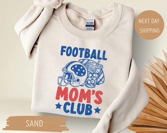 Football Moms Club Sweatshirt, Football Season Sweatshirt, Sports Mom Crewneck, Game Day Hoodie, Football Season Sweater, Gameday Doodle Tee