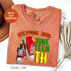 Stepping Into Juneteenth Comfort Colors® Shirt, Freeish Shirt, Black History Shirt, Civil Rights, Black Lives Matter Shirt, Juneteenth Tee