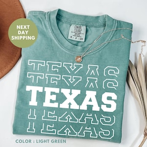 Comfort Colors® Texas Shirt,  State of Texas Shirt, Cute Texas TShirt, Texas Pride T-Shirt, Vintage Retro TX Trip Tees, Vintage Texas Gift