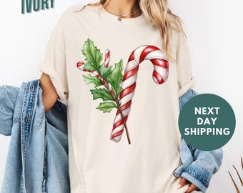 Maglietta Candy Cane Christmas Club Comfort Colors®, Magliette per la famiglia per le feste di Natale, Maglietta "È il periodo più meraviglioso dell'anno", Regalo di Natale