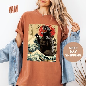 Funny Cat Comfort Colors® Shirt, Cat Parody Shirt, Kawaaii Cat Shirt, Monster Cat Shirt, Cat Mom Gift, Retro Cat Shirt, Cat Meme Shirt