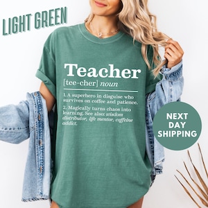 Teacher Comfort Colors® Shirt, Teacher Definition Shirt, Teacher Shirt, Funny Teacher Shirt, Teacher Life Shirt, New Teacher, Teacher Gift