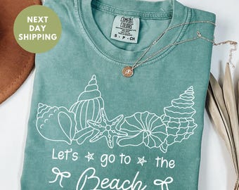 Take Me To The Beach Comfort Colors® Shirt, Beach Shirt, Family Vacation Shirt, Summer Vibes Shirt, Beach Party Shirt, Sun Tees, Seahell Tee