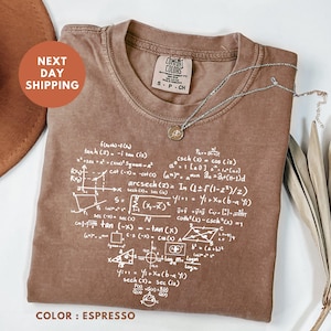 数学教師用 Comfort Colors® シャツ、数学教師へのギフト、数学者シャツ、数学愛好家シャツ、新学期、おもしろ数学シャツ、教師用 T シャツ