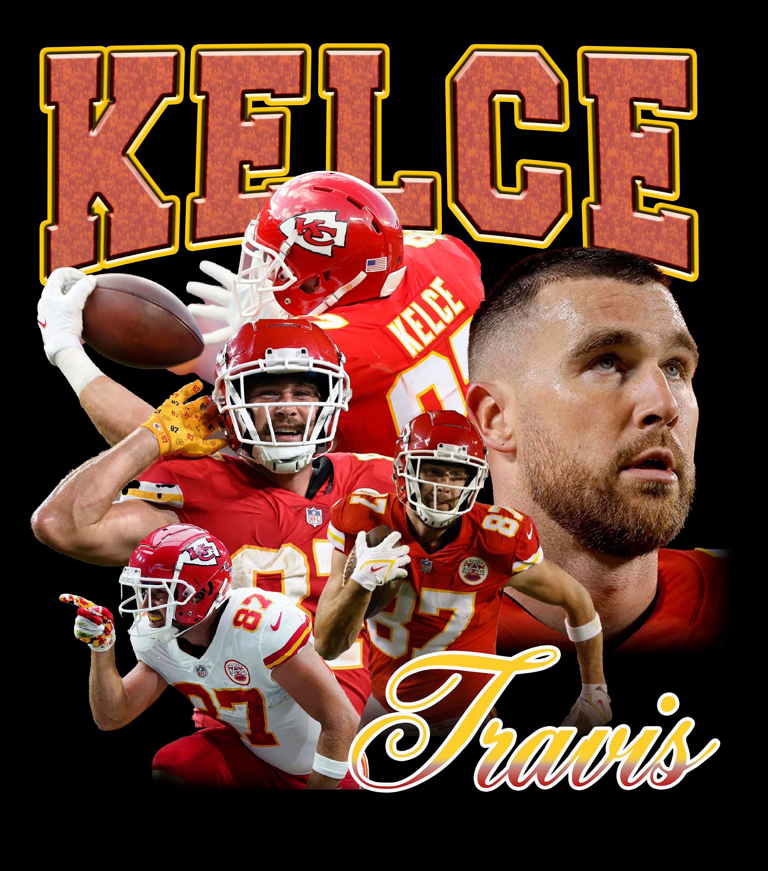 Kelce Travis T Shirt Design PNG Instant Download Etsy