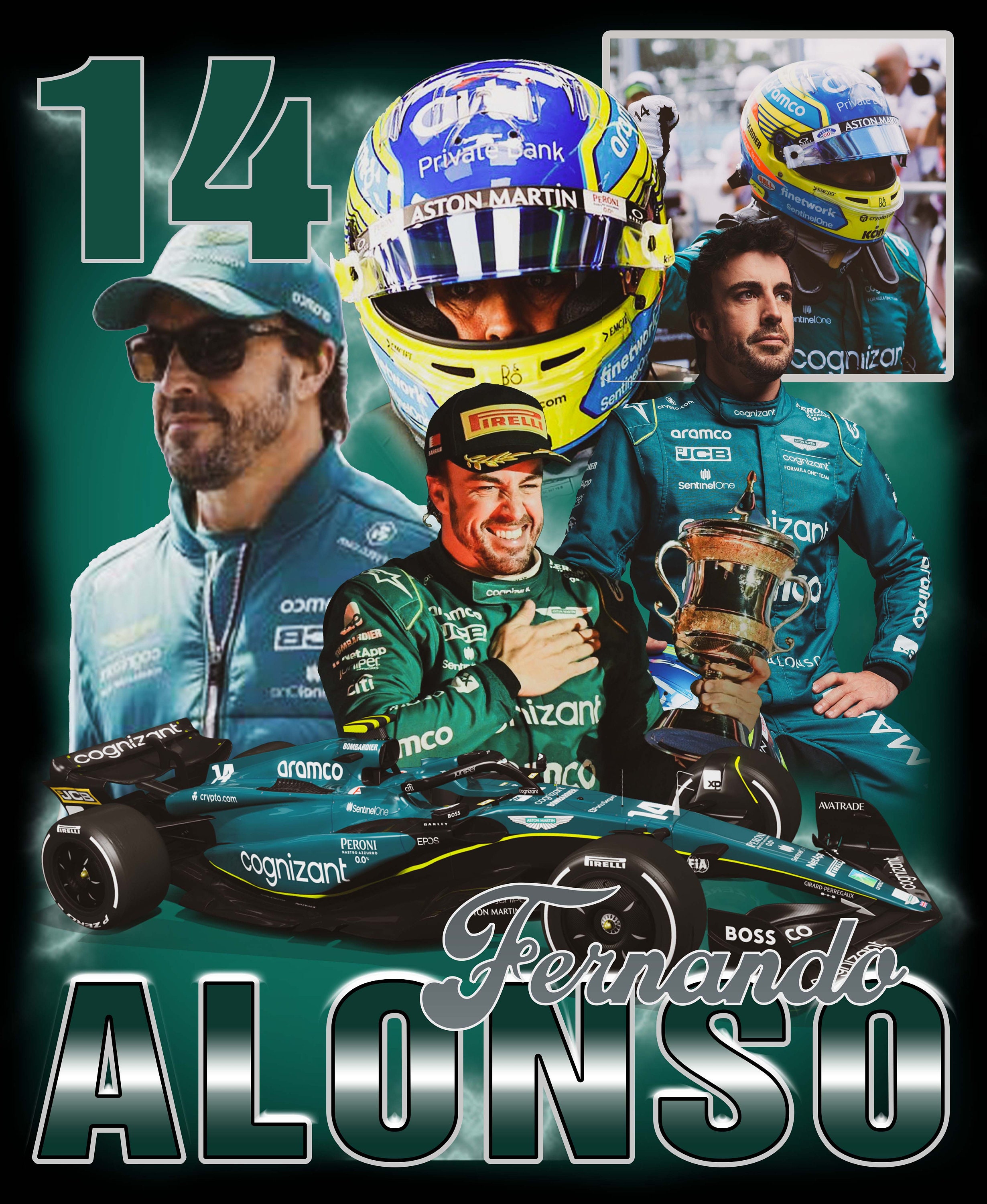 Fernando Alonso 100 F1 Podiums Home Decor Poster Canvas - REVER LAVIE