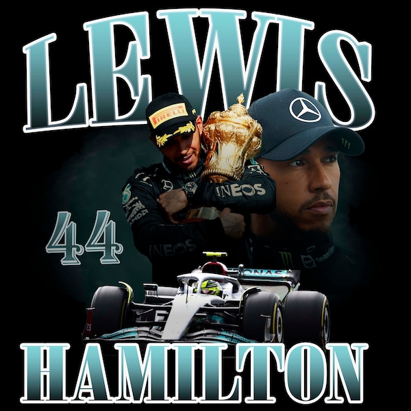 Lewis Hamilton PNG Formula Racing Driver British Championship Fans Tshirt Vintage Graphic Tee Design  Otomotif Gift Unisex