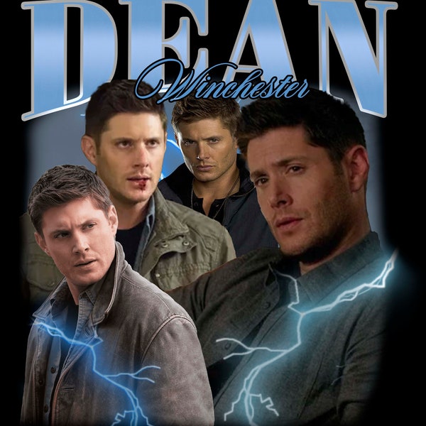 Dean Winchester T Shirt Design PNG Instant Download