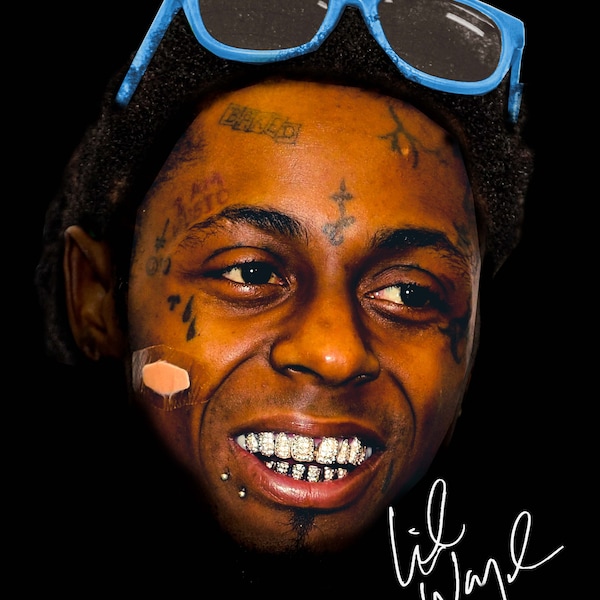Lil Wayne PNG CAMISETA /Rap Tee Jumbo Graphic Print Savage Mode /Rare Hip Hop Drake Travis Scott Kanye Metro Boomin Young Thug Gunna /300 dpi