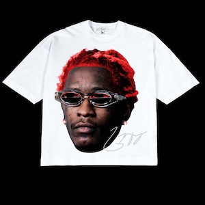 YOUNG THUG PNG | Rap Tee Concert Merch Kanye Thugger Slime Season | Green Rare Hip Hop Graphic Print 300 dpi