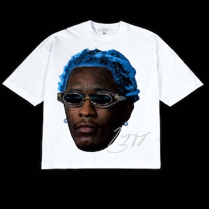 YOUNG THUG PNG | Rap Tee Concert Merch Kanye Thugger Slime Season | Green Rare Hip Hop Graphic Print 300 dpi