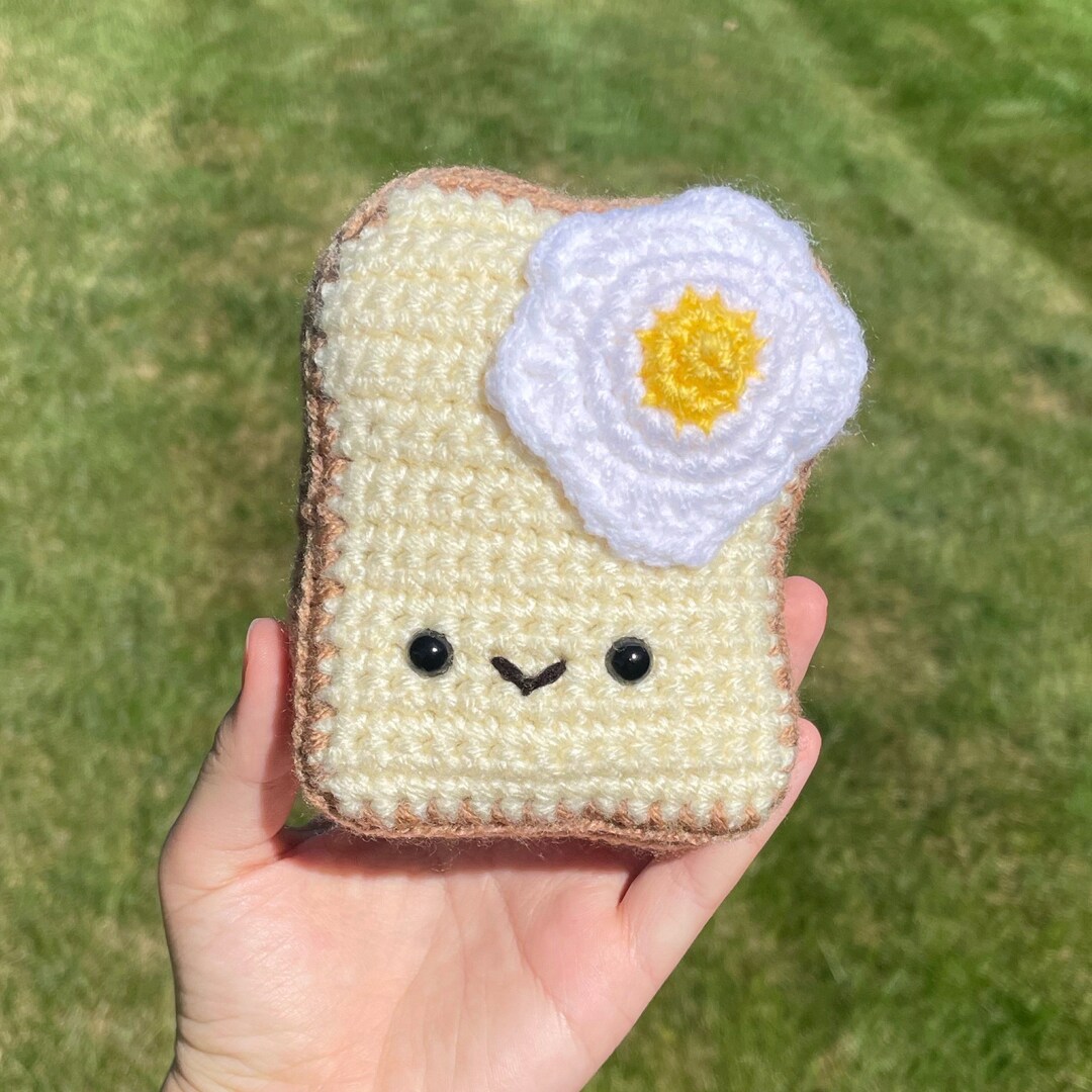 Crochet Egg Toast Bread Toast Plushie - Etsy