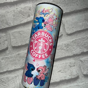 Stitch and Angel slim tumbler 20oz