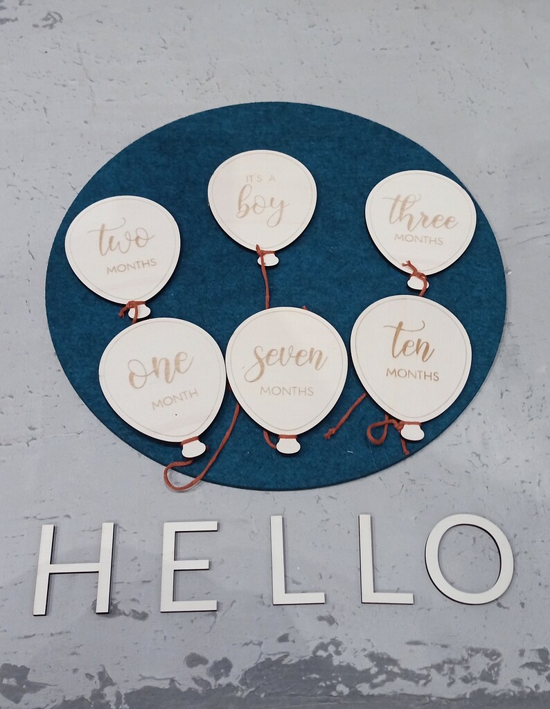 Babybauch Tattoos + Meilensteinkarten - Schwangerschafts Geschenk Set