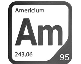 Americium Element Tile, Am Periodic Table Wall Decor, Actinide Chemistry Gift, Science Teacher Classroom Decor