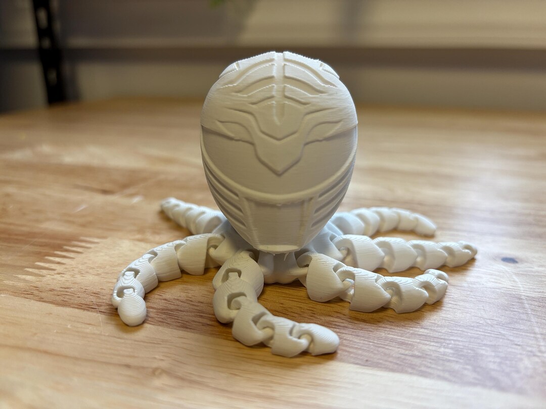 Mighty Morphin Octo Power Rangers | Articulated Fidget Toy Gift | White ...