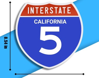 interstate carifornia 5 アルミ看板 interstate carifornia 5 アルミ看板 interstate carifornia 5